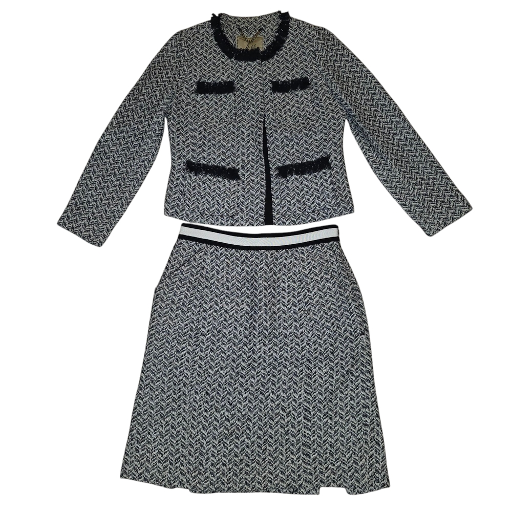Milly Black and White Tailored Blazer & Skirt